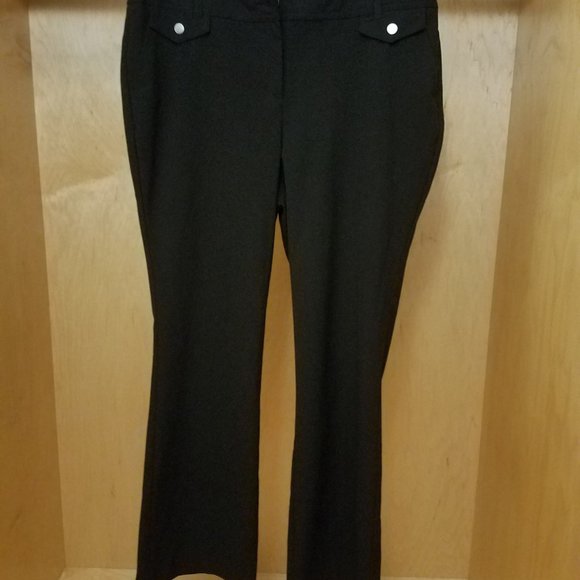 Black Stretch Pants Size 16P - Picture 2 of 3